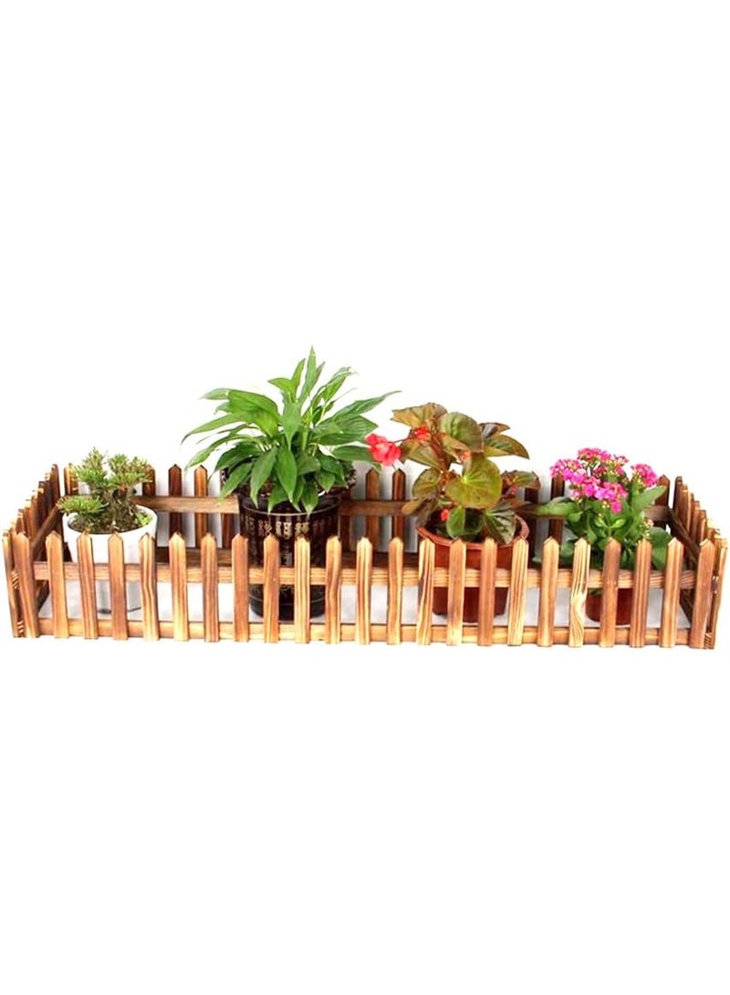 Rustic Natural Wooden Garden Fence – Flexible, Strong, and Weather-Proof Border for Outdoor Lawn & Landscaping 50x160 cm - Image 3