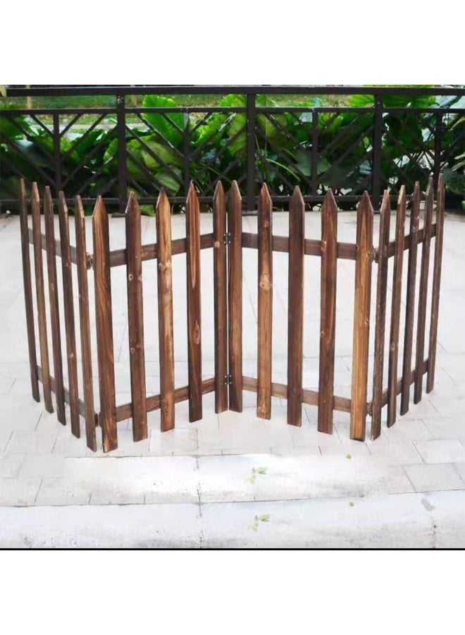Rustic Natural Wooden Garden Fence – Flexible, Strong, and Weather-Proof Border for Outdoor Lawn & Landscaping 50x160 cm - Image 4