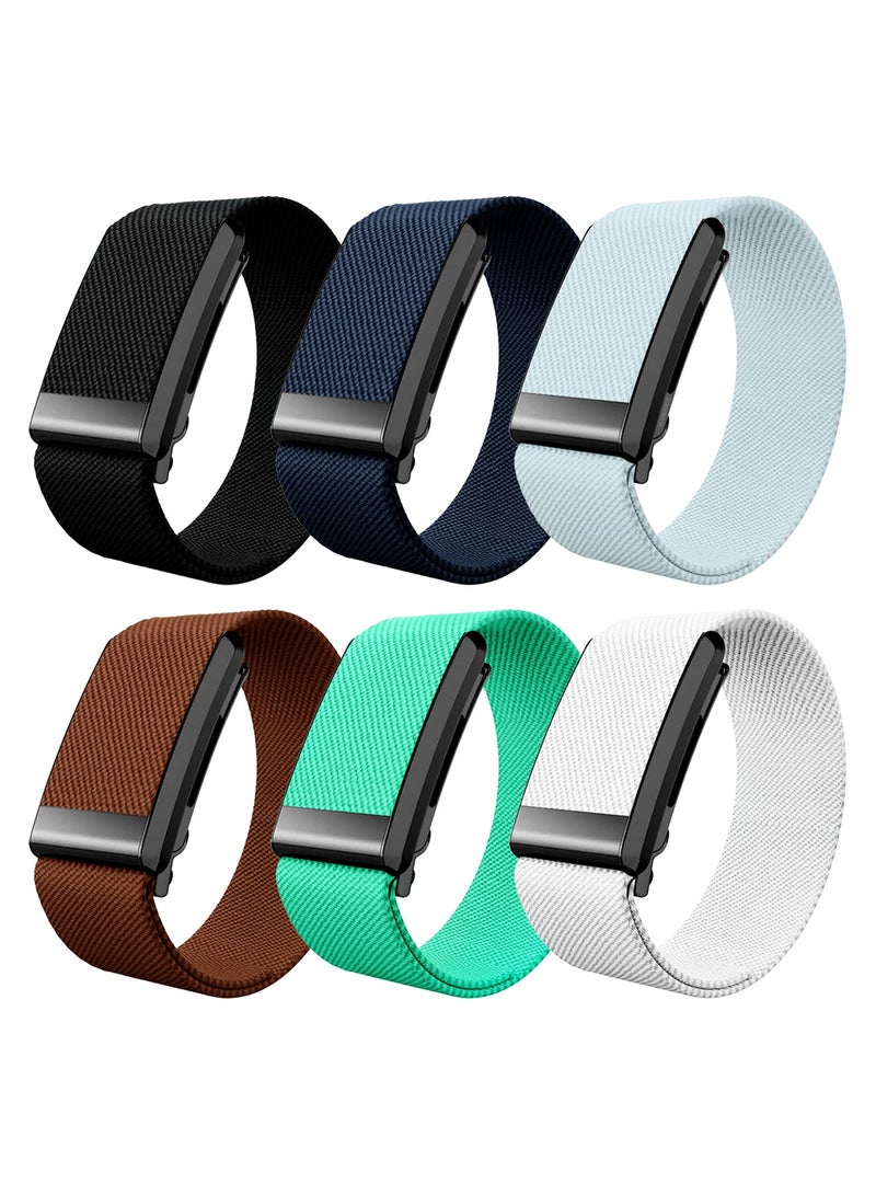 6Packs Premium Adjustable Nylon Strap for WHOOP 5, MG,One, Peak and Life – Lightweight & Breathable Replacement Band - Image 1