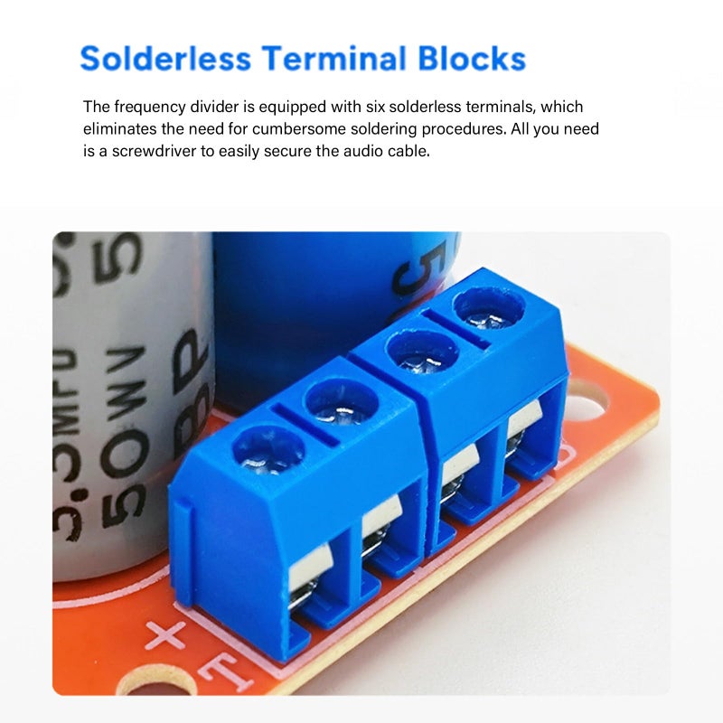 No Solder Terminal Crossover Frequency Divider For Center Channel Speakers - Image 5