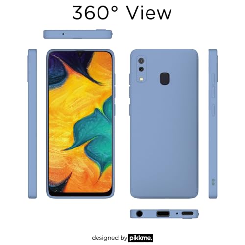 Pikkme Back Cover for Samsung Galaxy A20 / A30 / M10s | Camera Protection Shockproof Soft Matte Silicone Bumper Case (Aqua Blue) - Image 4