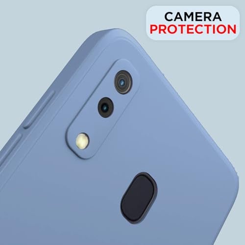 Pikkme Back Cover for Samsung Galaxy A20 / A30 / M10s | Camera Protection Shockproof Soft Matte Silicone Bumper Case (Aqua Blue) - Image 5