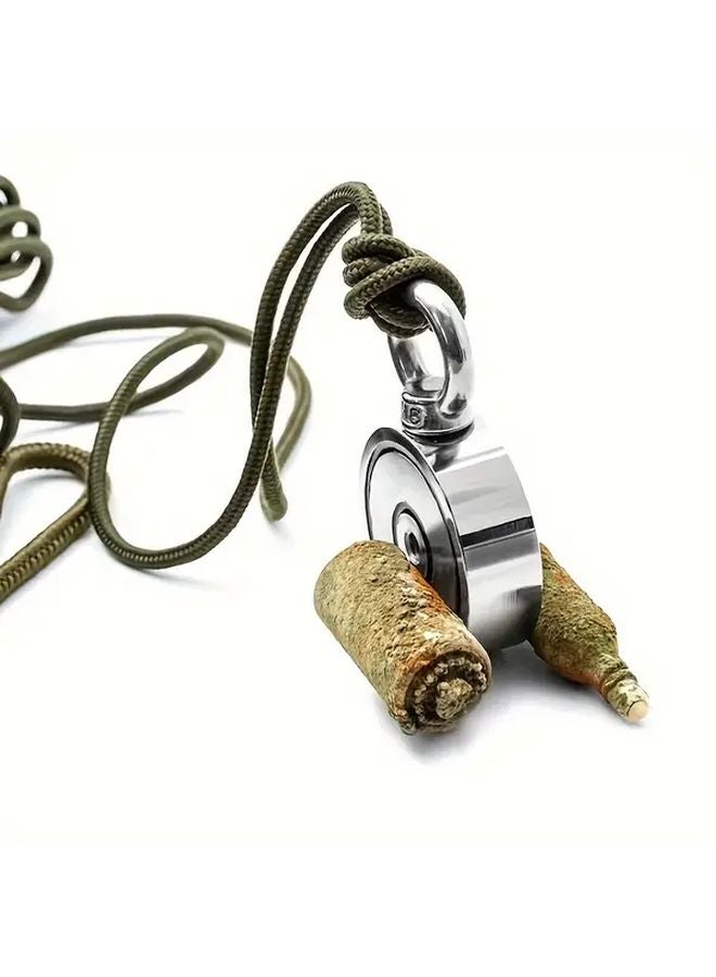 مغناطيس صيد مزدوج الجوانب 400 رطل شد خطاف دائري صلب 94 ملم 3.7 بوصة - Image 5