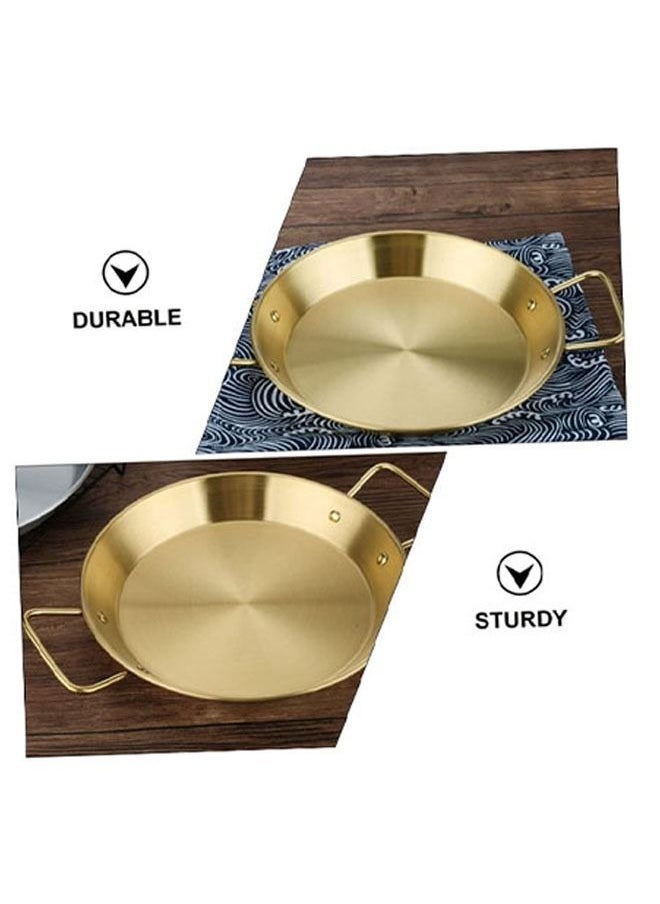 Arabest Applicable to Induction Cooking Metal Stainless Steel Seafood Frying Pan Non-stick Surface Double Handle Hot Pot - Image 3