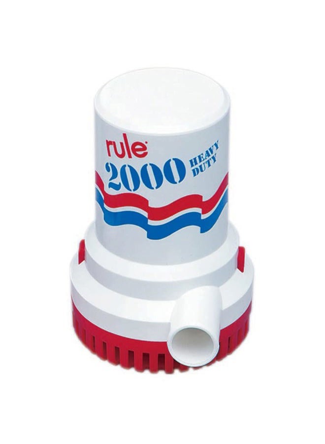 Rule 10, Bilge Pump, 2000 GPH, Non-Automatic, 12 Volt - Image 3