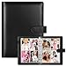 WITHYU A5 Kpop Photocard Binder with 30 Pack 4Pocket Card Pages 6 Ring A5 Binder Card Collector Album with 240 Card SlotsPU Leather Binder Cover with Magnetic Buckle Closure for Organizing Trading Card - Image 3