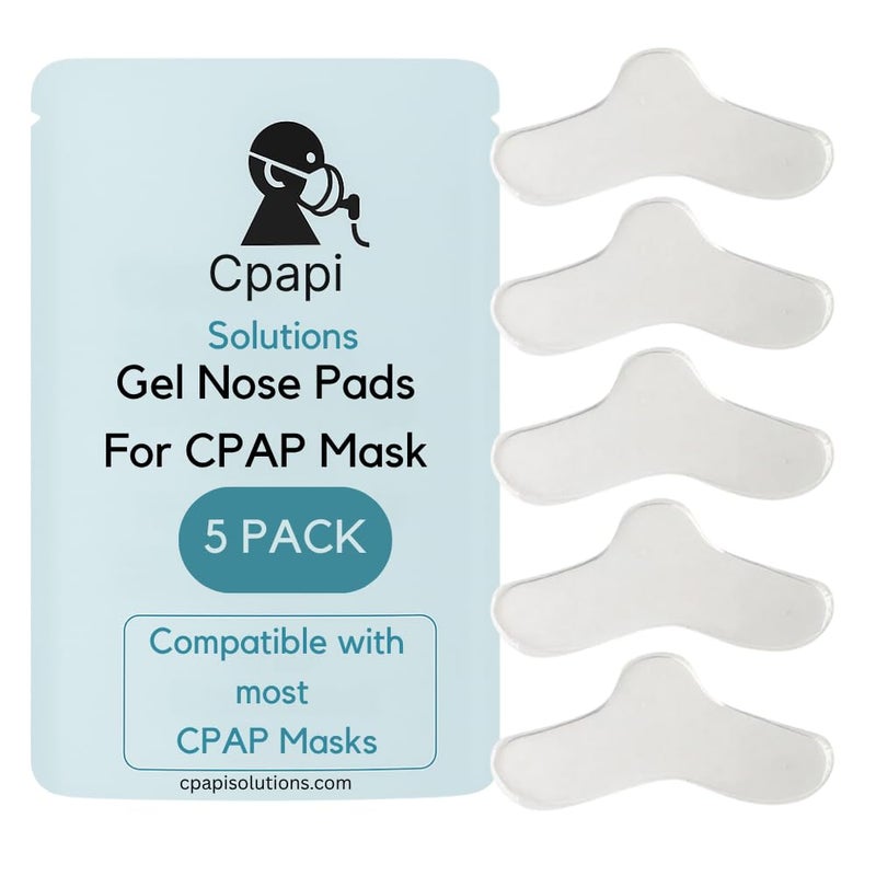 CPAPi Solutions CPAP Gel Nose Pads 5 Pack by CPAPi Solutions â€“ Soft Cushion for CPAP Mask Comfort â€“ Helps Prevent Irritation, Redness & Pressure Marks - Image 1