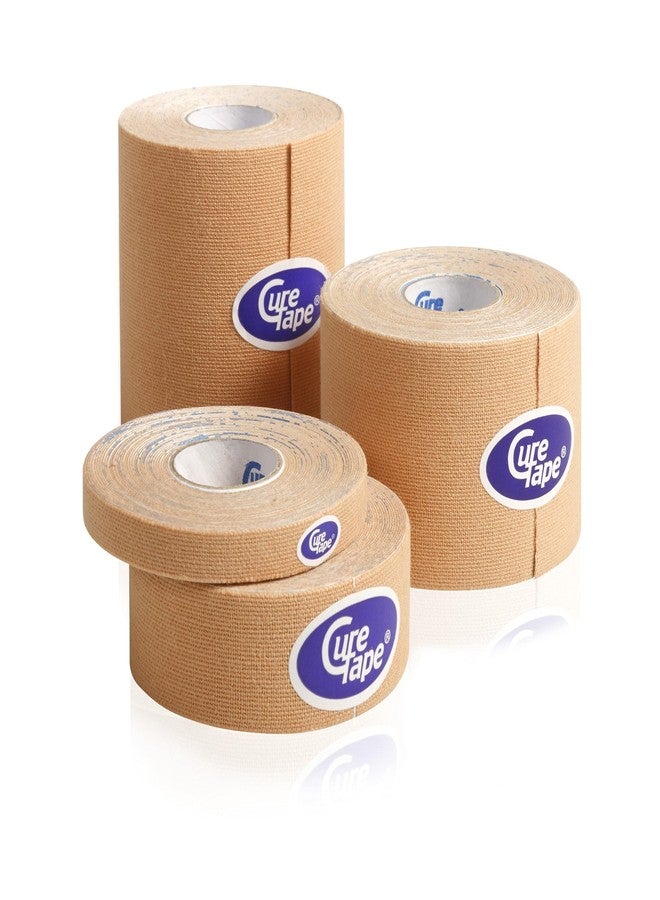 CureTape® Extra Wide Kinesiology Tape 3 Inch | Waterproof, Latex Free & Hypoallergenic | Therapeutic Kinesiology Tape for Professionals | Relief Pain, Supports Muscles & Speeds up Recovery! | Beige - Image 3