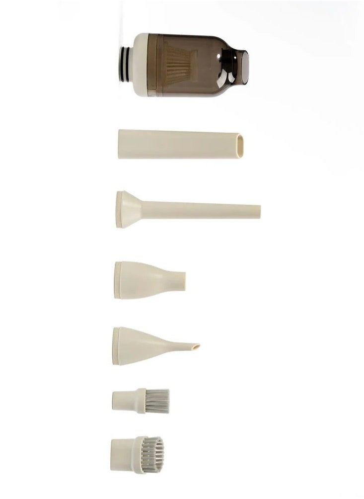 wixsana - Wixsana Jet 2 in 1 Air Duster / Powerful Suction Vacuum for removing computer, keyboards, car air conditioners, and vacuuming dust. In addition to the vacuum head with two brushes - Image 1