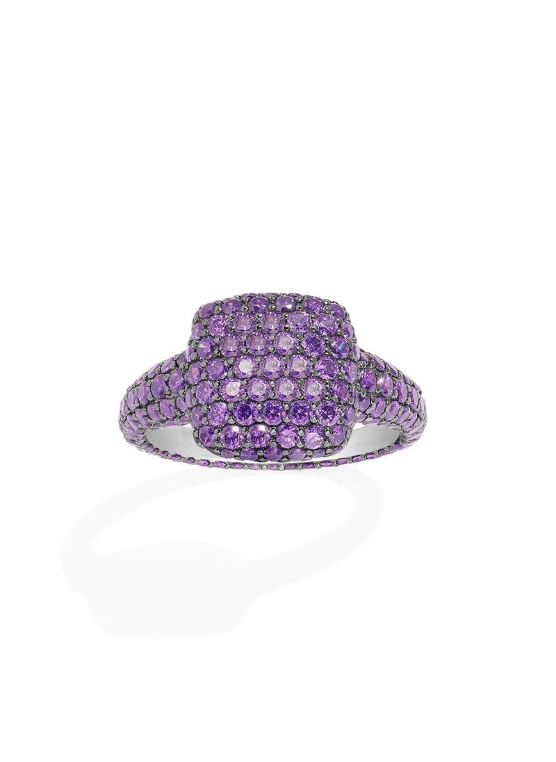 MONACO - APM Purple Square Ring - Image 1