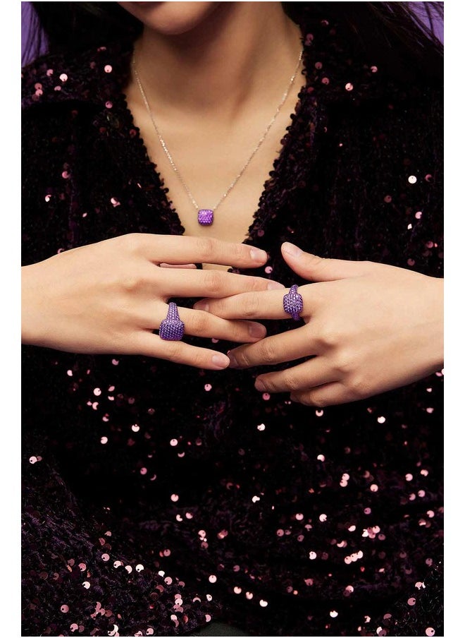 MONACO - APM Purple Square Ring - Image 1