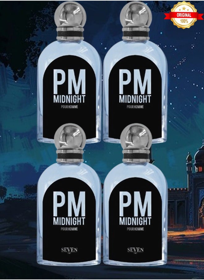 Seven 4 Pieces Pm Midnight Seven 1987 EDP 100ML  - Image 1