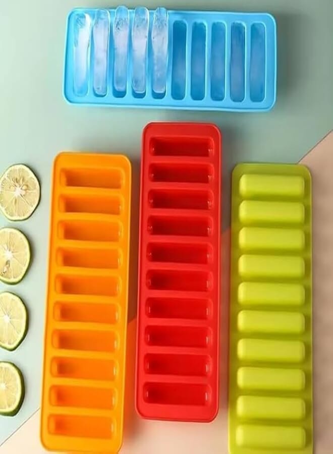 10-cavity silicone ice cube mold, suitable for making jelly, cookies, and chocolates, green color