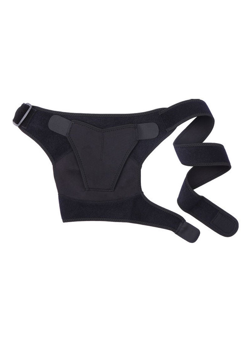 NIBEMINENT Rotator Cuff Support Brace Compression Sleeve With Pressure Pad for Left Shoulder Pain Relief Black 21cm - Image 4