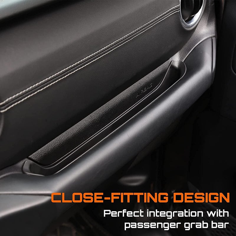 Luckam JL GrabTray Passenger Storage Tray Organizer Grab Handle Accessory Box for 2018-2021 for Jeep Wrangler JL JLU & for Jeep Gladiator JT, Interior Accessories, Black - Image 3
