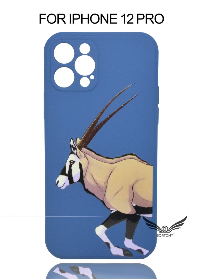 BORTONY iPhone 12 Pro Case 6.1 inch Liquid Soft Silicone Camera Protective Cover with Inside Microfiber Lining - Image 1