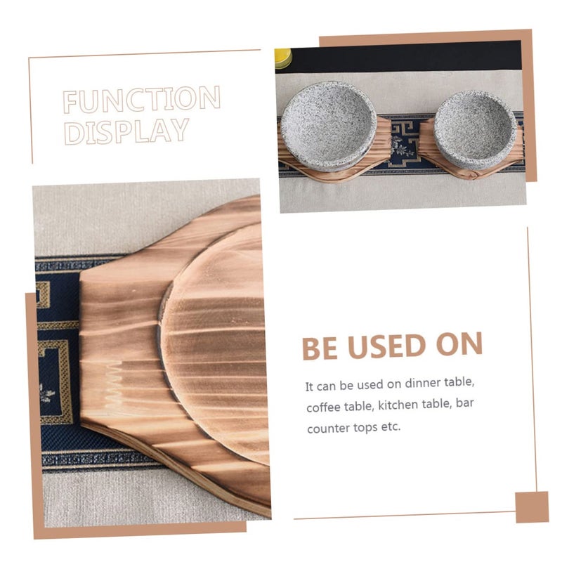 Heat Resistant Stone Pot Holders 2Pcs Kitchen Casserole Mats Wear Resistant Desktop Trivets - Image 4