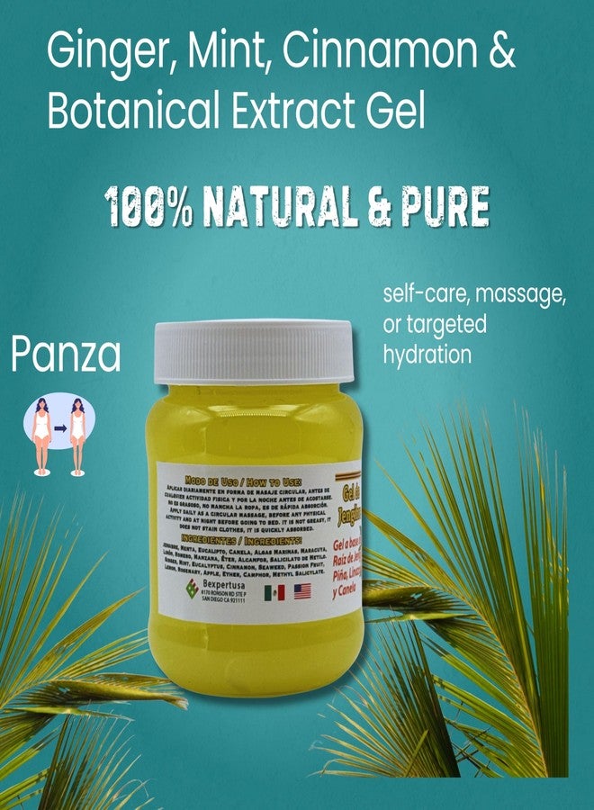 B-Experts Gel De Jengibre, pina, Canela,menta,eucalipto,algas, maracuya, limon, romero, manzana & linaza (Ginger, mint, cinnamon, passion fruit Gel) 100% Natural Hydrating Formula | 250g|Panza - Image 2