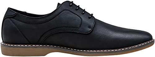Jousen Dress Shoes for Men Plain Toe Suede Oxfords Lightweight Business Casual Classic Formal Derby Shoes(AMY619 Black 9) - Image 4