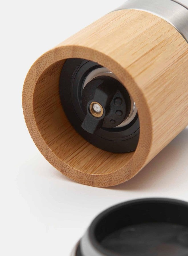 SKOFRI Pepper Mill, 2 in 1 Salt and Pepper Grinder, Stainless Steel Manual Two-Head Pepper Mill, Wooden Shakers Adjustable Coarse and Pepper Grinder, Refillable and Suitable for All Types of Spices - Image 4