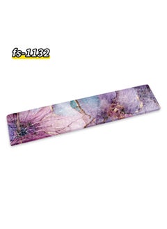 Stone Pattern Acrylic Water Ripple Keyboard Hand Rack Comfortable High Wrist Pad Creative Palm Rack Multi-Size Dirty Resistant-Colour:420*80*10mm-Pattern:FS1132