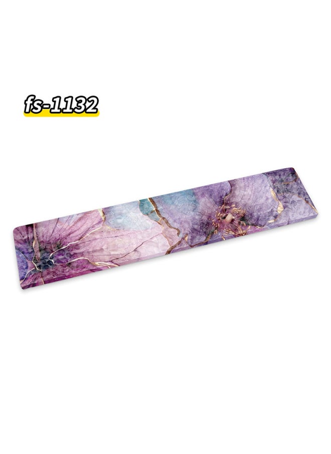 Generic - Stone Pattern Acrylic Water Ripple Keyboard Hand Rack Comfortable High Wrist Pad Creative Palm Rack Multi-Size Dirty Resistant-Colour:420*80*10mm-Pattern:FS1132 - Image 1
