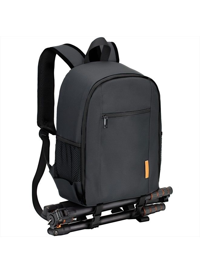 TARION Camera Bag Professional Camera Backpack Case with Laptop Compartment Waterproof Rain Cover for DSLR SLR Mirrorless Camera Lens Tripod Photography Backpack for Women Men Photographer Black TB-S(  - Image 1