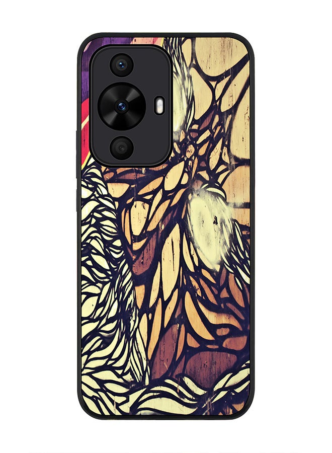 Stylizedd Rugged Black edge case for Huawei nova 12s / Huawei nova 11/ Huawei nova 12 Lite 4G, Slim fit Flexible Anti Drop Thin Cover - Wise Graffitti - Image 1