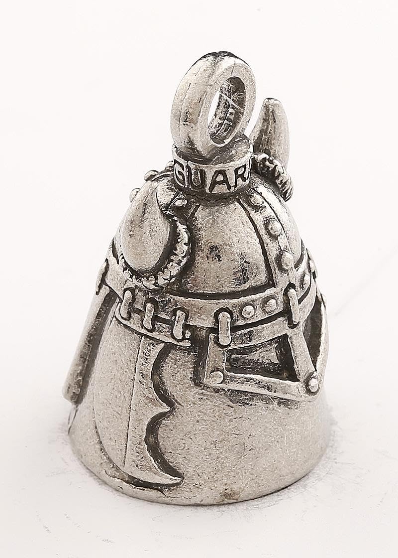 Guardian Bell Viking Good Luck Bell w/Keyring & Black Velvet Gift Bag | Motorcycle Bell | Lead-Free Pewter | Good Luck Gift to Friends & Family | Bike Bell | Made in USA - Image 3