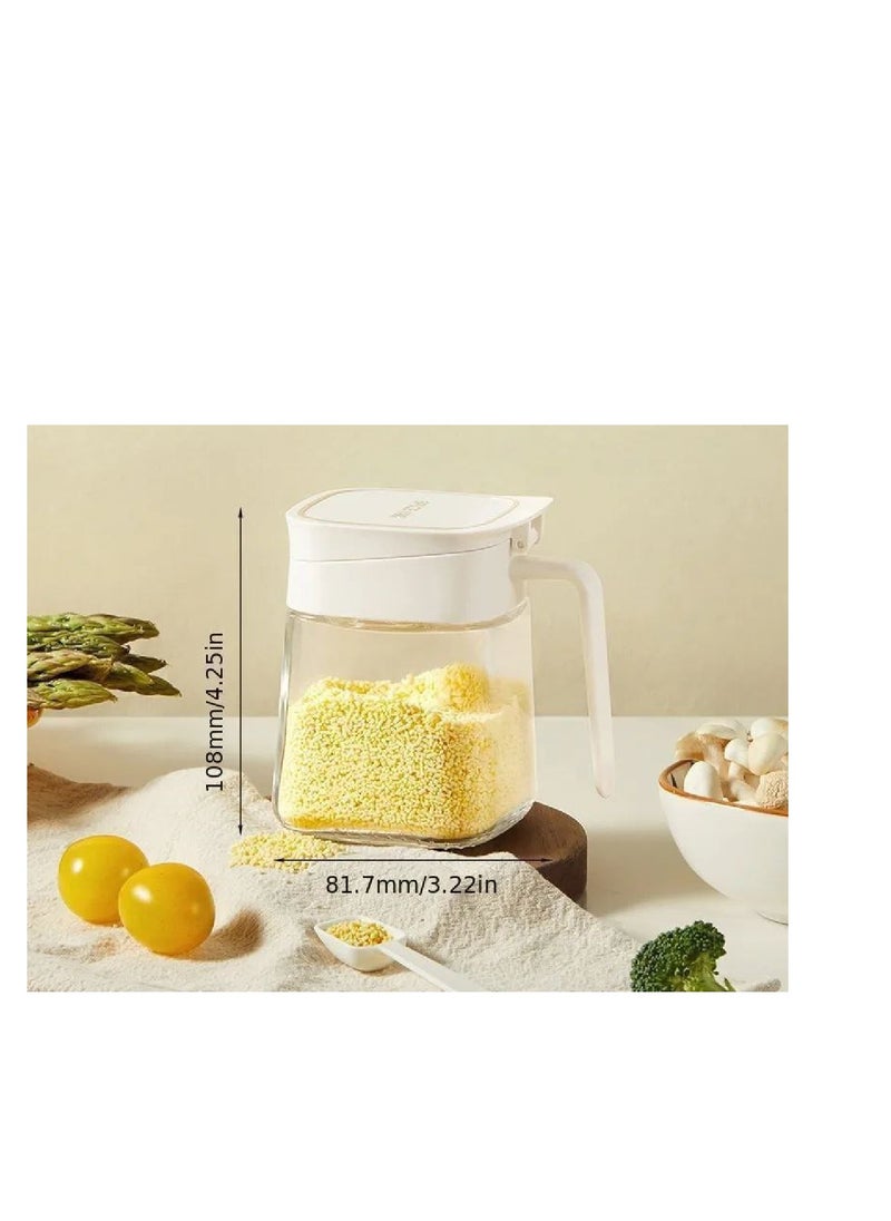 Glass Jar with Movable Lid, for Sugar, Spices, Legumes and Seasonings, Decorative Shape in the Kitchen - pzsku/Z46C876A5157D47ABC539Z/45/_/1729452790/94930e8d-de36-467b-beb2-ef911f6d8ce1