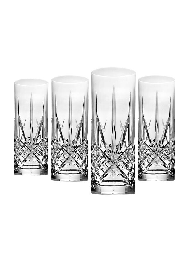 4 Pcs Tall Collins Glasses Set - Thickened All-Purpose Glassware for Cocktails, Iced Coffee, Juice, Home & Bar Use - Image 2
