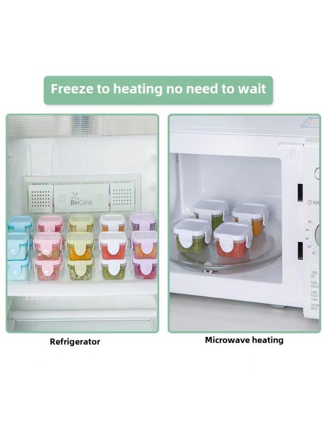 Fresh-keeping Box Candy Sealed Box Baby Children's Food Supplement Box Storage Box Seasoning Box Medicine Box Jam Box Suit Wholesale-Specifications:White  - Image 5