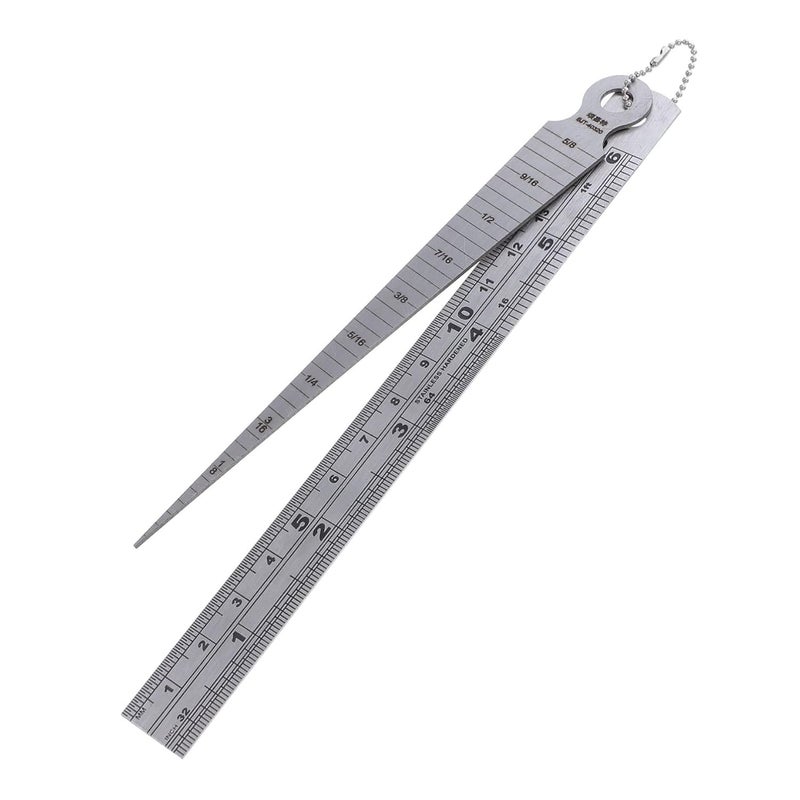 مجموعة قياس مخروطي ثقيل ومسطرة لحام من الفولاذ المقاوم للصدأ لقياسات دقيقة مضادة للتآكل - Image 2