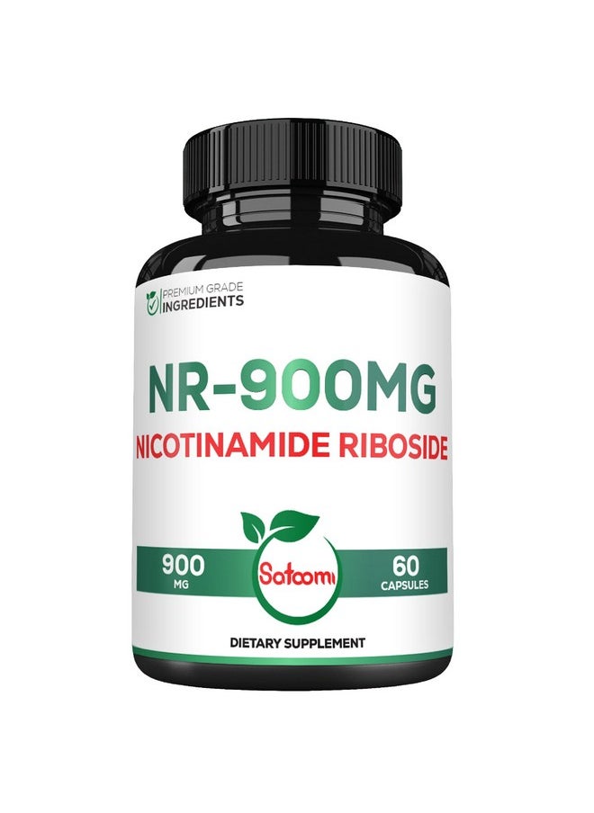 Satoomi - Satoomi 900mg NAD+ Supplement with Liposomal Nicotinamide Riboside - Cellular Energy & Repair, Vitality, Healthy Aging - 60 Capsules for 30 Days - Image 1
