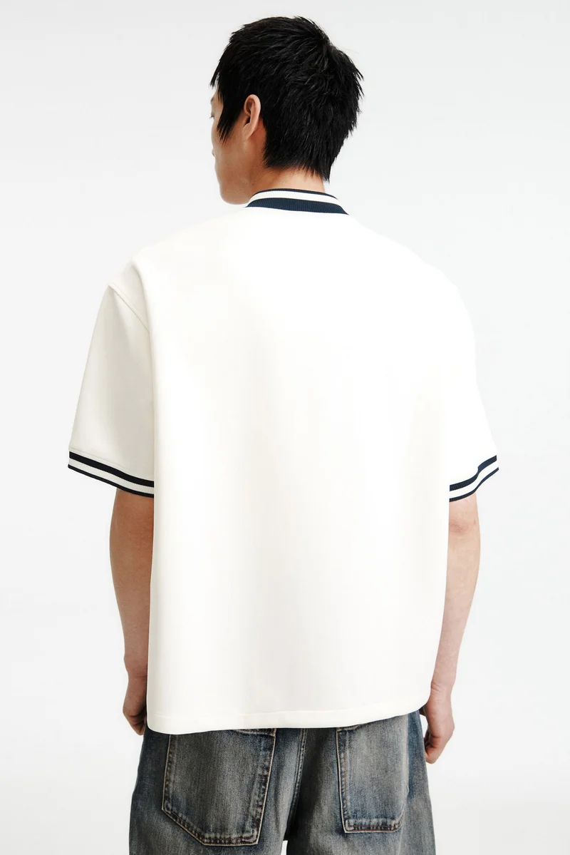 H&M  Loose Fit Scuba Baseball shirt for Men | Best Price UAE