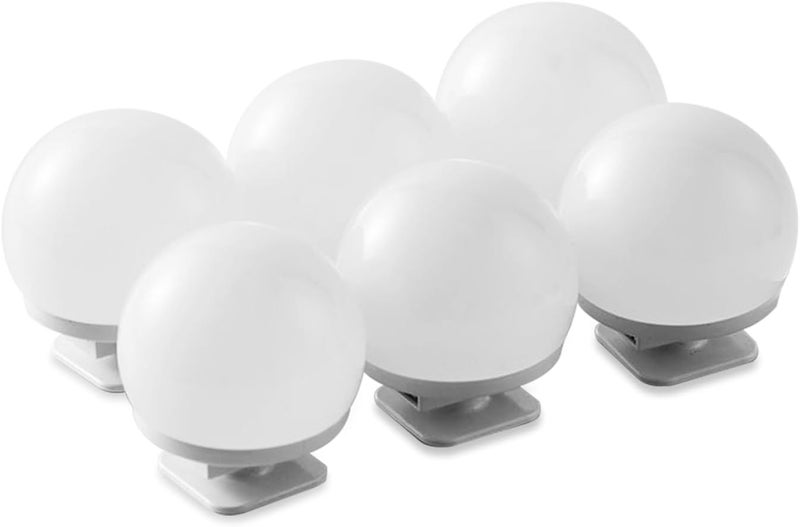 Makeup Mirror Light Tricolor Dimming USB Refill Lights for Ideal Lighting for Grooming Tasks Ideal for Vanity or Bathroom (6pcs) - Image 2