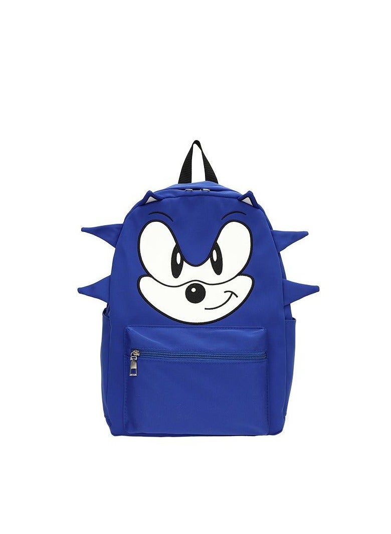 Sonic Cartoon Personalized Travel Backpack Men and Women Large Capacity Backpack High School College Student Backpack 43*30*14CM Nylon Model