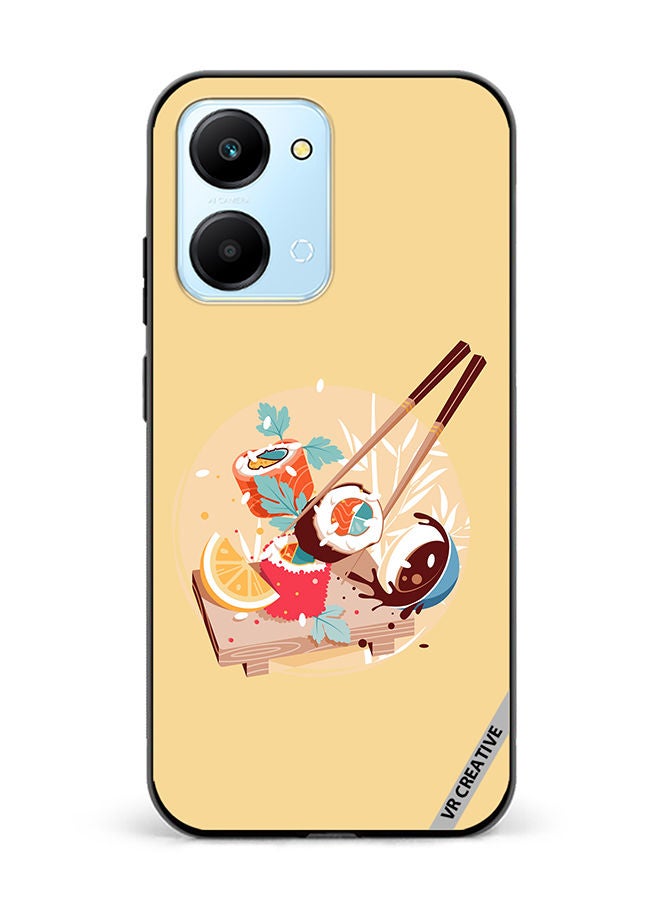 VR CREATIVE Protective Case Cover For Honor Play7T Sushi Design Multicolour - Image 1