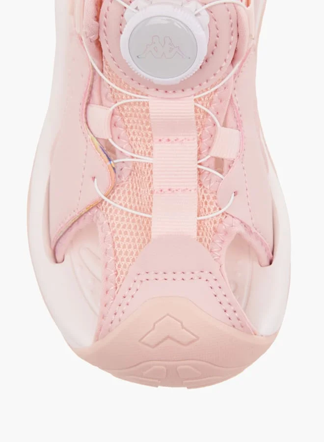 Kappa Girls' Textured Sandals with Rotating Buckle Closure