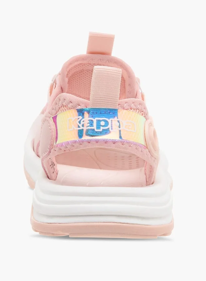 Kappa Girls' Textured Sandals with Rotating Buckle Closure