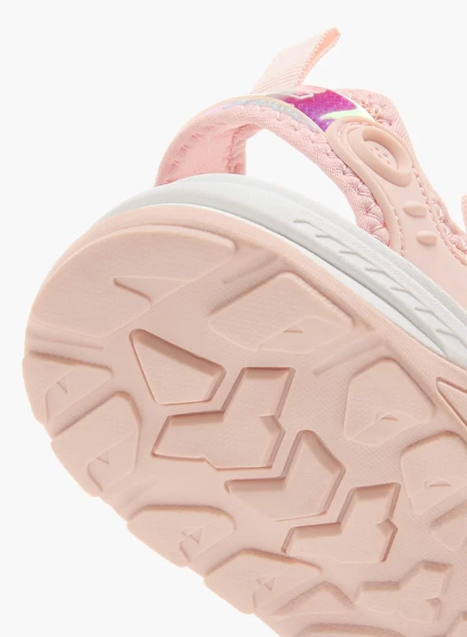 Kappa Girls' Textured Sandals with Rotating Buckle Closure