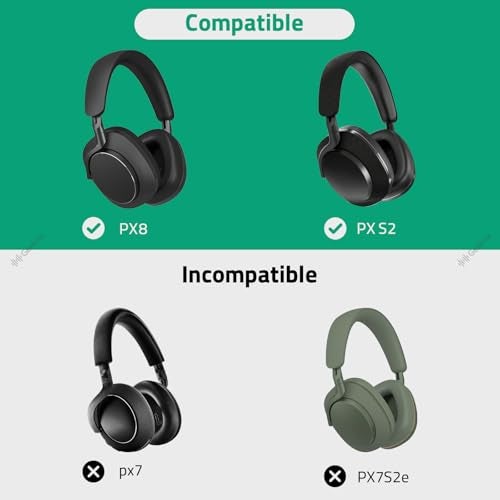 Geekria Replacement Ear Pads Compatible with Bowers Wilkins Px8 Px7 S2 Do Not Fit Px7 Px7S2e Headphones Ear Cushions Repair Parts Blue - Image 3