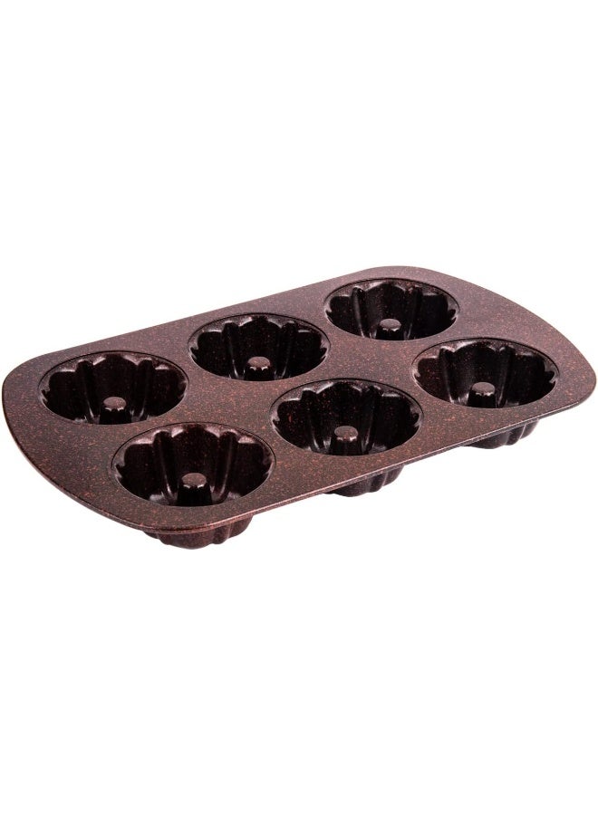 AKDC Ls Muffin Pan 26Cm X 41Cm X 4Cm Brown - Image 1