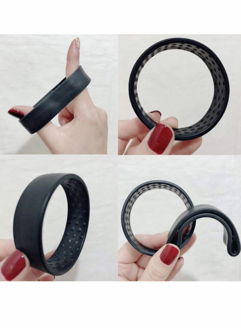 SYOSI - Silicone Hair Ties Ponytail Holder Hairband Foldable Hair Scrunchie Environmental Hair Ring Rope Multifunction Stationarity Elastic Rubber Bands Hair Tie Accessorie for Women Girls, 3 Pcs - Image 1