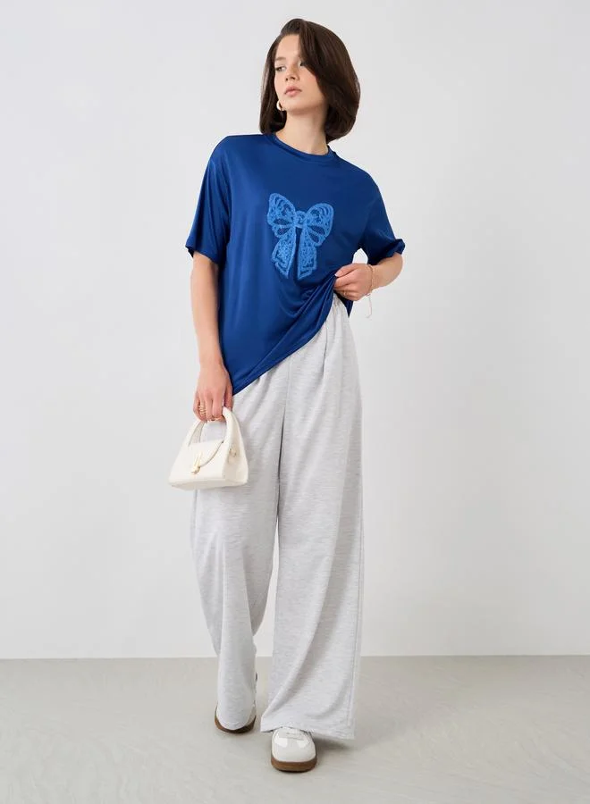 Take Two Take Two Embellished Short Sleeve Regular Fit T-Shirt