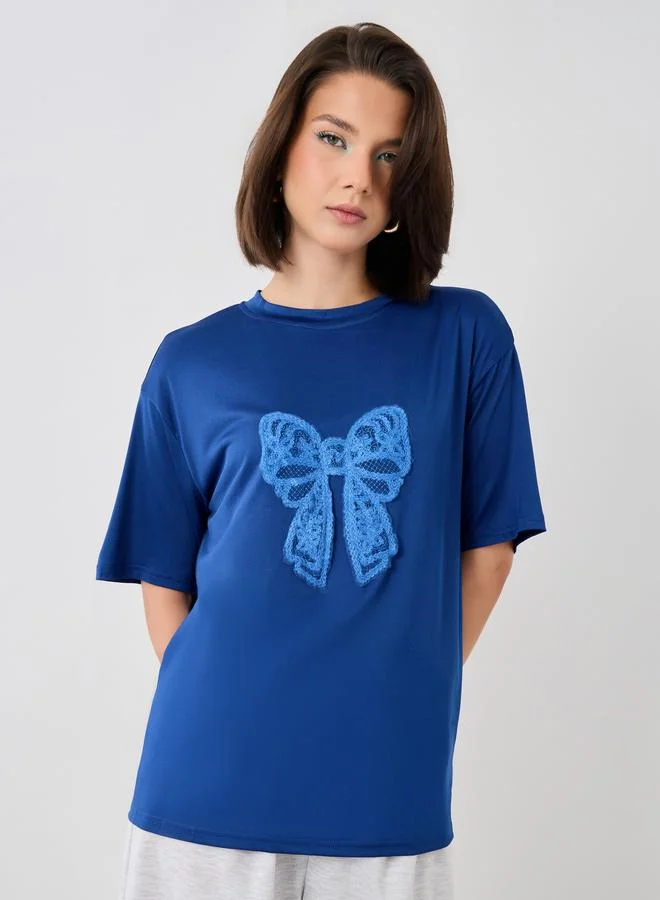 Take Two Take Two Embellished Short Sleeve Regular Fit T-Shirt