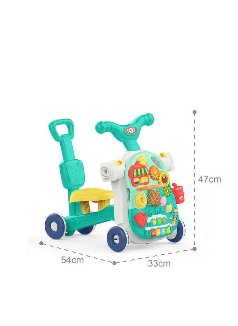 Generic - Baby walker - Multi functional sitting scooter, sitting walker, standing walker, push cart and activity table. - Image 1