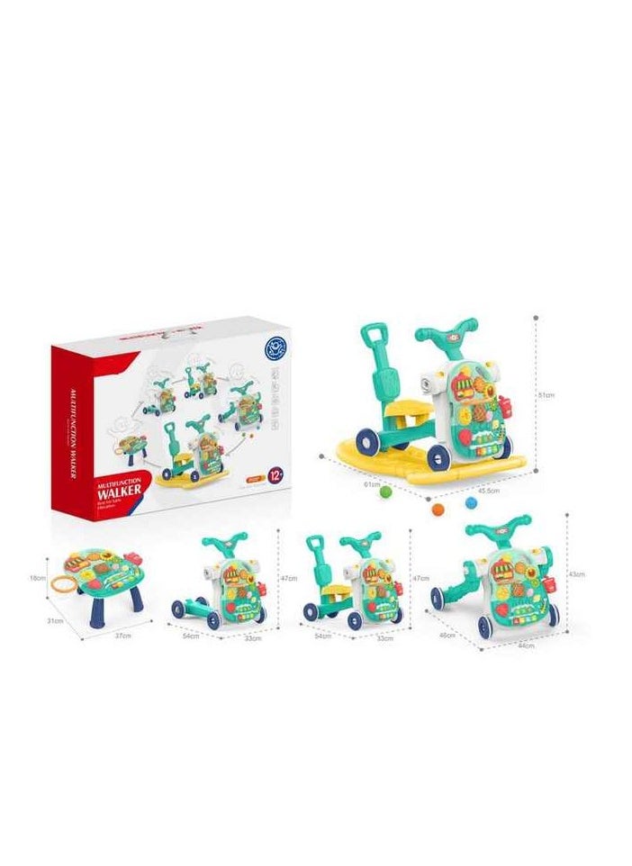 Generic - Baby walker - Multi functional sitting scooter, sitting walker, standing walker, push cart and activity table. - Image 1