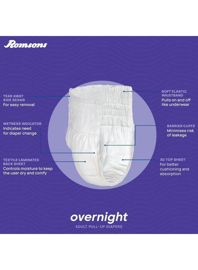Dignity Overnight Pull Up Adult Diapers Pant Style - 10 Count (Medium) with Soft Elastic and Extra Absorbent Core, Waist Size 24 - 53 - Image 4