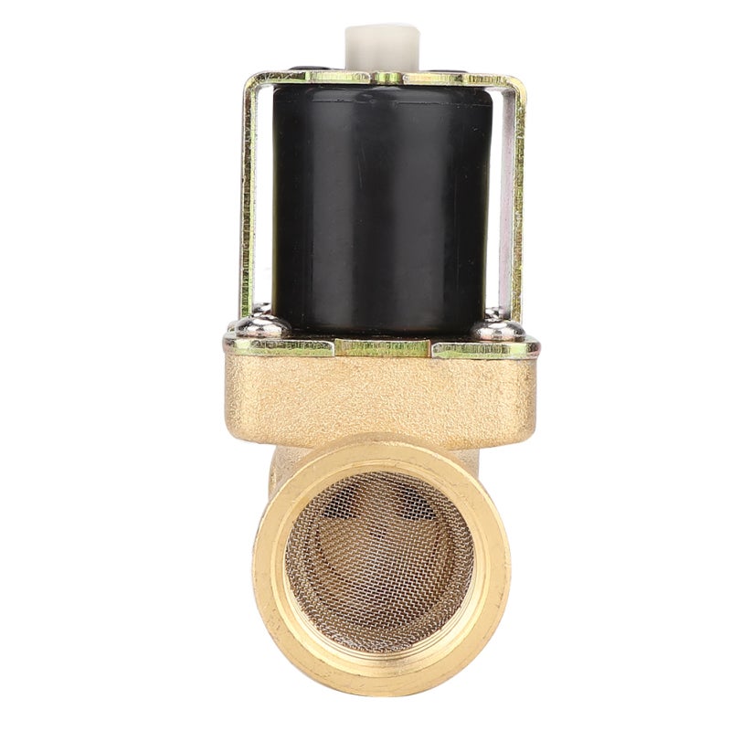 Brass Solenoid Valve DC12V G1/2 Female Thread - Corrosion Resistance Normally Open Electromagnetic Valve for Water Medium Applications - Image 4